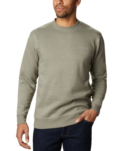 Columbia Men's Hart Mountain Ii Crew Sweatshirt In Stone Green Heather