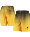 FOCO MEN'S FOCO BLACK AND GOLD-TONE PITTSBURGH STEELERS HISTORIC LOGO PIXEL GRADIENT TRAINING SHORTS
