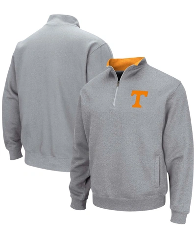 Colosseum Men's Heathered Gray Tennessee Volunteers Tortugas Team Logo Quarter-zip Jacket
