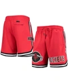 Pro Standard Men's Red Houston Rockets Chenille Shorts In Red