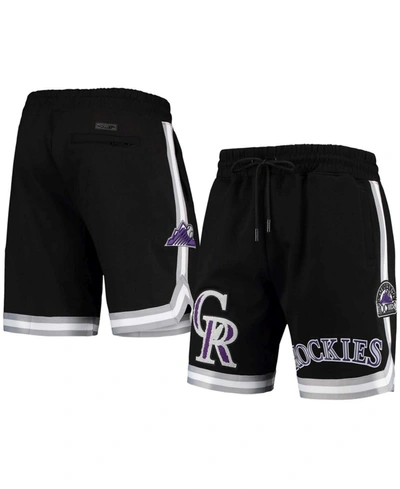 Pro Standard Men's Black Colorado Rockies Team Shorts