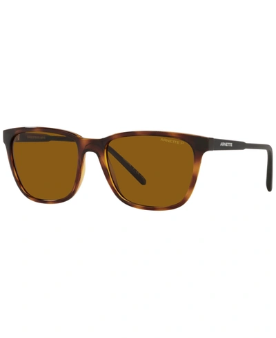 Arnette Unisex Polarized Sunglasses, An4291 Cortex 57 In Dark Havana