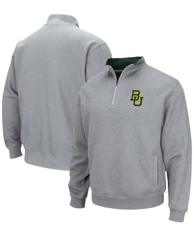 Colosseum Men's Heathered Gray Baylor Bears Tortugas Team Logo Quarter-zip Jacket
