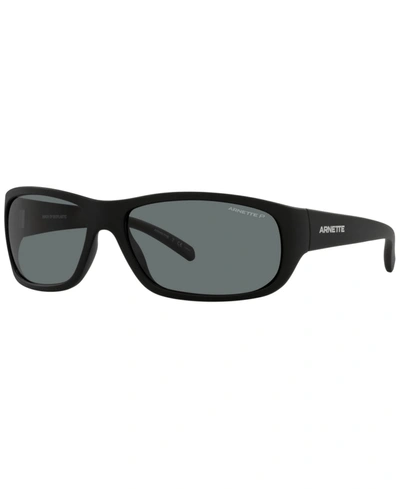 Arnette Unisex Polarized Sunglasses, An4290 Uka-uka 63 In Matte Black