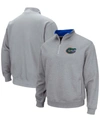 Colosseum Men's Heathered Gray Florida Gators Tortugas Team Logo Quarter-zip Jacket In Heathered Gray