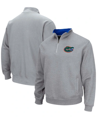 Colosseum Men's Heathered Gray Florida Gators Tortugas Team Logo Quarter-zip Jacket
