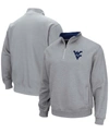 Colosseum Men's Heathered Gray West Virginia Mountaineers Tortugas Team Logo Quarter-zip Jacket In Heathered Gray