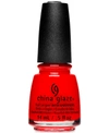 China Glaze Nail Lacquer With Hardeners In Flame-boyant