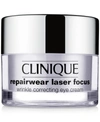 CLINIQUE REPAIRWEAR LASER FOCUS WRINKLE CORRECTING EYE CREAM, 0.5 OZ