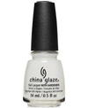 China Glaze Nail Lacquer With Hardeners In White On White