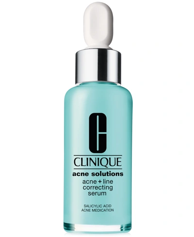 CLINIQUE ACNE SOLUTIONS ACNE + LINE CORRECTING SERUM, 1 OZ.