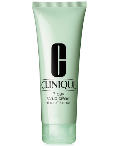 CLINIQUE 7 DAY FACE SCRUB CREAM RINSE-OFF FORMULA, 3.4 OZ.