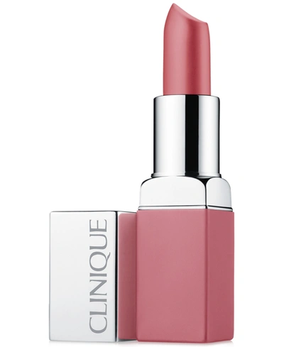 Clinique Pop Matte Lip Colour + Primer Lipstick, 0.13 Oz. In Peony Pop
