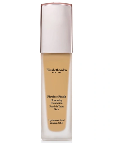Elizabeth Arden Flawless Finish Skincaring Foundation In W (medium To Tan Skin With Warm And Peac