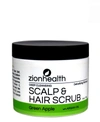 ZION HEALTH HAIR SCRUB, GREEN APPLE, 4 OZ