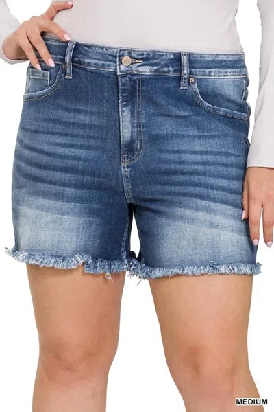 42pops Summer Shorts In Medium Wash In Multi