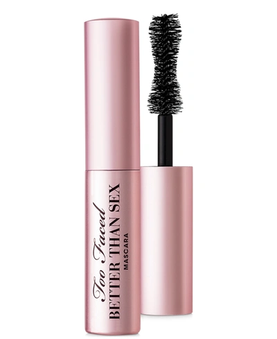 Too Faced Mini Better Than Sex Volumizing & Lengthening Mascara Black Mini Size Black - 0.17 oz