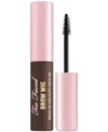 Too Faced Brow Wig Brush On Eyebrow Gel Dark Brown 0.19 oz/ 5.6 ml In Dark Brown