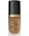 Too Faced Born This Way Natural Finish Longwear Liquid Foundation Chestnut 1 oz/ 30 ml In Chestnut - Deep W/golden Undertones