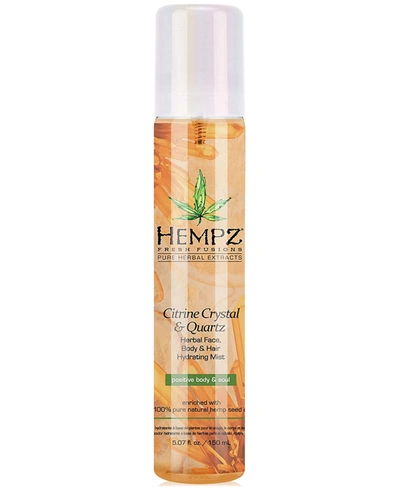 Hempz Fresh Fusions Citrine Crystal & Quartz Herbal Face, Body & Hair Hydrating Mist, 5-oz, From Purebeaut