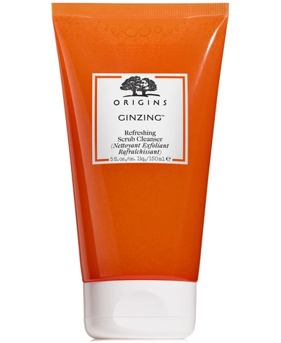 ORIGINS GINZING REFRESHING SCRUB CLEANSER, 5 OZ.