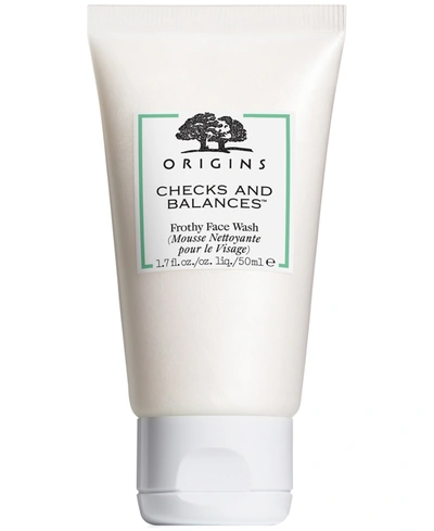 ORIGINS CHECKS & BALANCES FROTHY FACE WASH, 1.7 OZ.