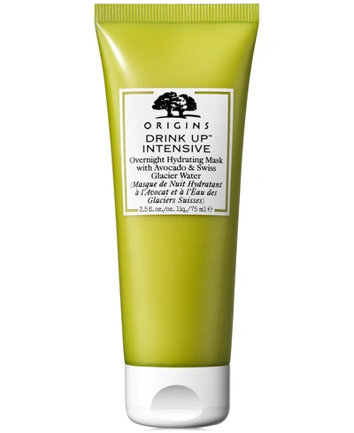 Origins Drink Up Overnight Hydrating Face Mask With Avocado & Glacier Water, 2.5 Oz.