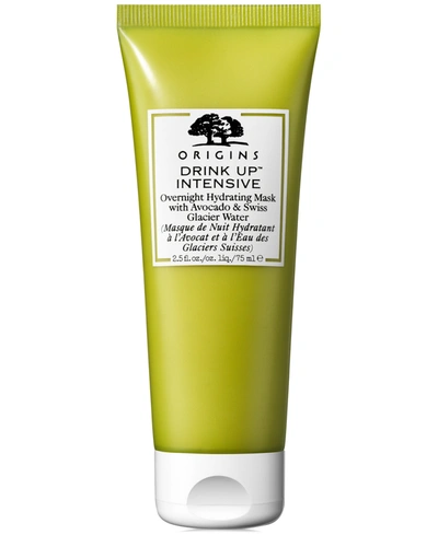 Origins Drink Up Intensive Overnight Hydrating Face Mask With Avocado & Hyaluronic Acid, 2.5 Oz.
