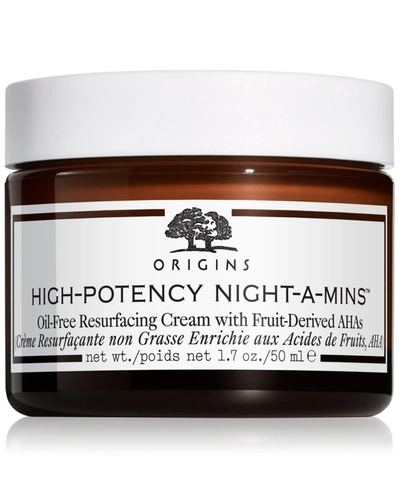 Origins High-potency Night-a-mins Resurfacing Oil-free Cream With Fruit-derived Ahas, 1.7 Oz.