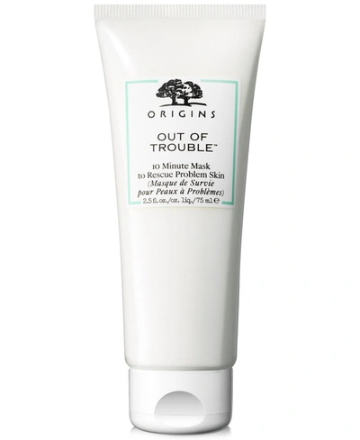 ORIGINS OUT OF TROUBLE 10 MINUTE FACE MASK TO RESCUE PROBLEM SKIN, 2.5 OZ.