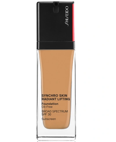 Shiseido Synchro Skin Radiant Lifting Foundation, 30 ml In Citrine - Slight Olive Tone For Medium-t