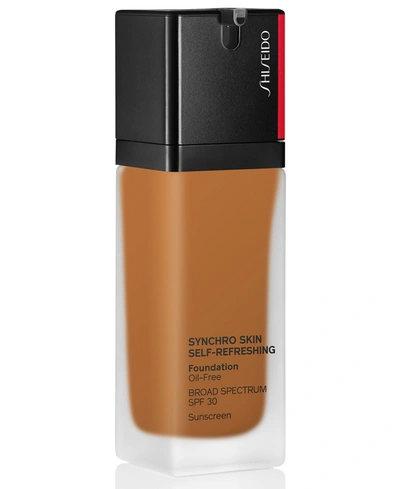 Shiseido Synchro Skin Self-refreshing Foundation, 1.0 oz In Amber