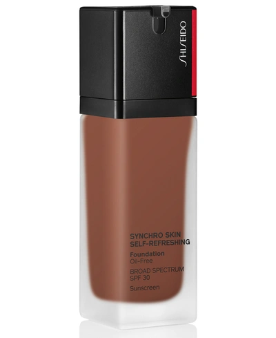 Shiseido Synchro Skin Self-refreshing Foundation, 1.0 oz In Mahogany