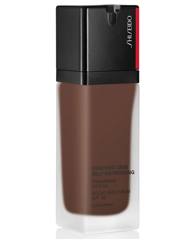 Shiseido Synchro Skin Self-refreshing Foundation, 1.0 oz In Obsidian