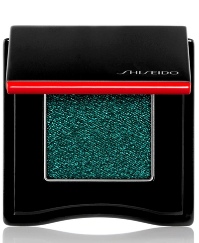 Shiseido Pop Powdergel Eye Shadow In Zawa-zawa Green - Shimmering Teal