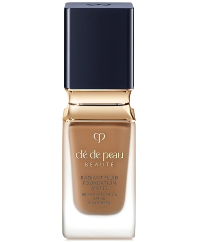 Clé De Peau Beauté Cle De Peau Beaute Radiant Fluid Foundation Matte Broad Spectrum Spf 20 Sunscreen In B Deep Beige