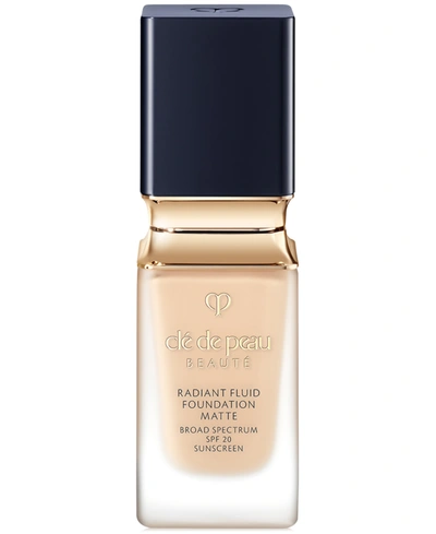 Clé De Peau Beauté Cle De Peau Beaute Radiant Fluid Foundation Matte Broad Spectrum Spf 20 Sunscreen In O Light Ocher