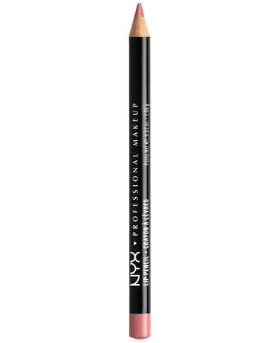 Nyx Professional Makeup Slim Lip Pencil Creamy Ling-lasting Lip Liner In Rose