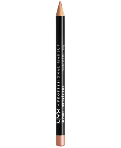 Nyx Professional Makeup Slim Lip Pencil Creamy Ling-lasting Lip Liner In Nude Beige
