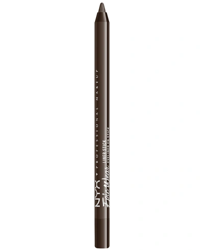 Nyx Professional Makeup Epic Wear Liner Stick Long Lasting Eyeliner Pencil In Deepest Brown (chocolate)