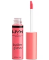 Nyx Professional Makeup Butter Gloss Non-stick Lip Gloss In Peaches And Cream