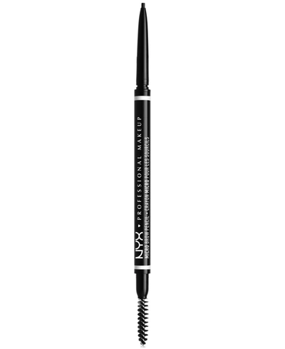 Nyx Professional Makeup Micro Brow Pencil Vegan Eyebrow Pencil In Black