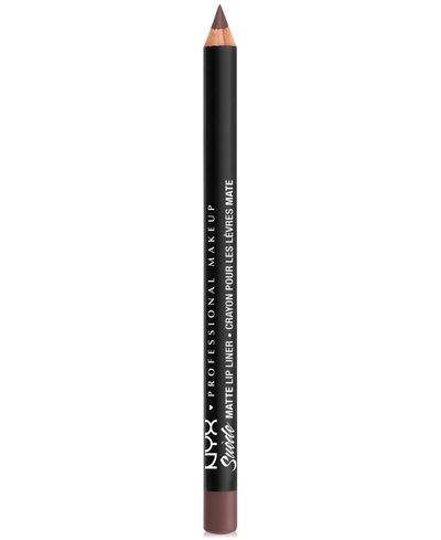 Nyx Professional Makeup Suede Matte Lip Liner In Moonwalk (greige)