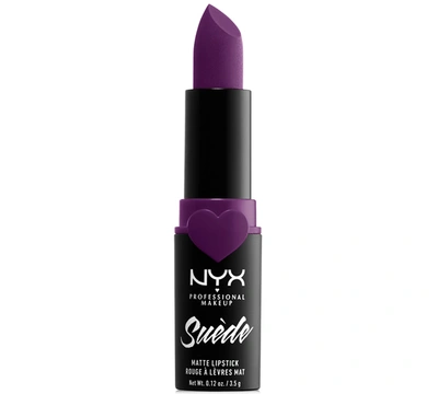 Nyx Professional Makeup Suede Matte Lipstick In Stfu (magenta)