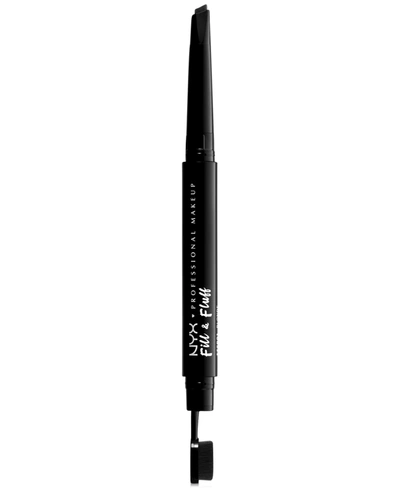 Nyx Professional Makeup Fill & Fluff Eyebrow Pomade Pencil In Black