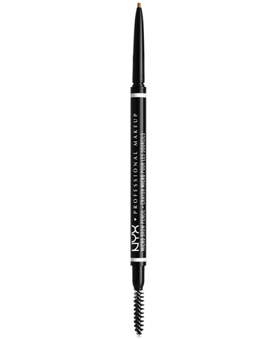 Nyx Professional Makeup Micro Brow Pencil Vegan Eyebrow Pencil In Blonde