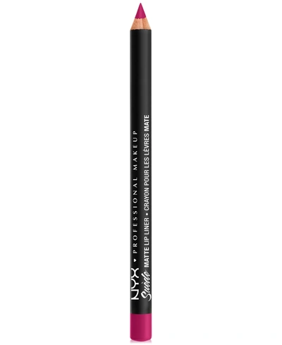 Nyx Professional Makeup Suede Matte Lip Liner In Sweet Tooth (fuchsia)