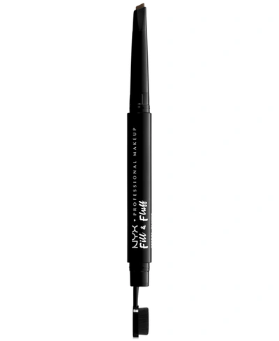 Nyx Professional Makeup Fill & Fluff Eyebrow Pomade Pencil In Ash Brown