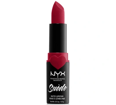 Nyx Professional Makeup Suede Matte Lipstick In Spicy (true Red)