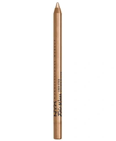 Nyx Professional Makeup Epic Wear Liner Stick Long Lasting Eyeliner Pencil In Gold Plated (gold)